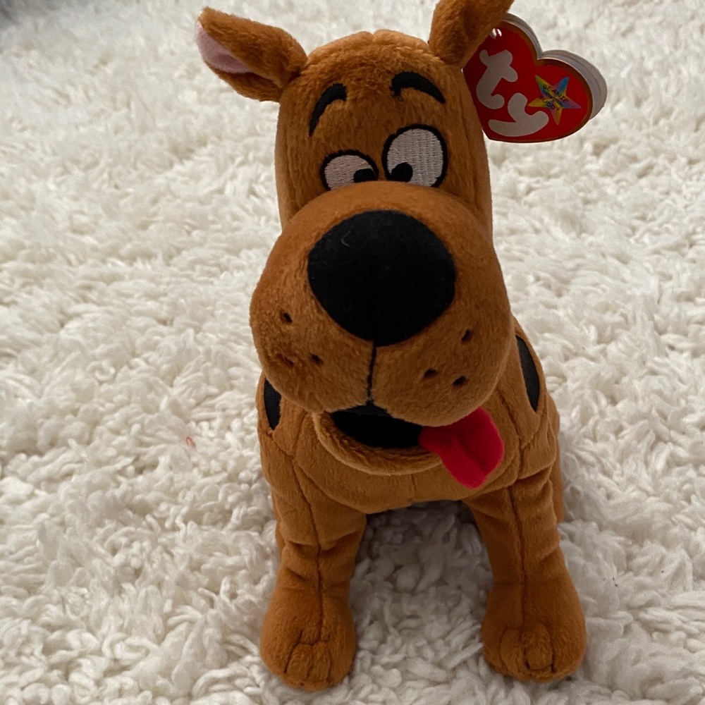 TY Beanie Baby Scobby Doo  plush stuffed Retired baby, NWT ¥